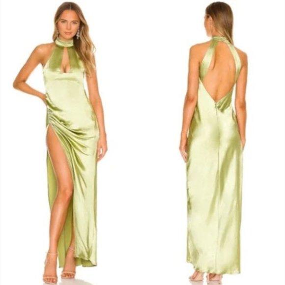 For Love And Lemons Dresses & Skirts - Formal Green Pia Maxi Dress - For Love and Lemons - NWT (Minor Damage)